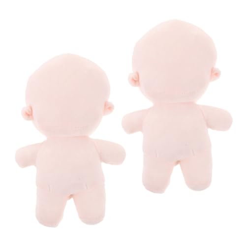 NUSITOU 2 Stücke Plüsch Unvollendete Puppe Spielzeug Für DIY Puppe Herstellung Entzückende Blank Puppe Plüsch Puppe Verschleißfeste Puppe Modell Kinder Lustige DIY Puppe Blank Puppe von NUSITOU