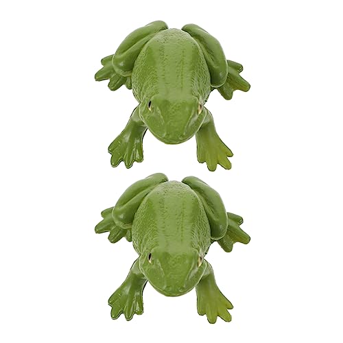 NUSITOU 2St Frosch-Modell Gecko pädagogische Froschstatuen Miniatur-Froschfiguren Frosch Spielzeug wohnungseinrichtung wohnungsdeko Frösche Figuren dekorative Froschfiguren Plastik Green von NUSITOU