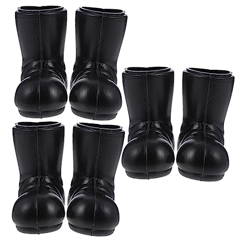 NUSITOU 3 Paar Mini Stiefel Mini Santa Stiefel Mini Dinge Mini Weihnachtsmann Schuhe Weihnachtsstiefel Dekorationen Kleine Puppenstiefel Miniatur Wanderstiefel Weihnachtsmann Fake von NUSITOU