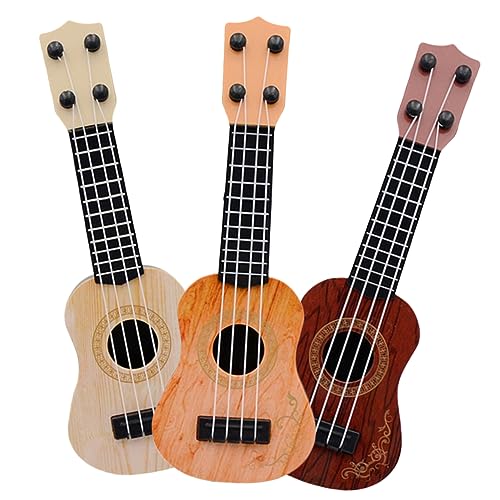 NUSITOU 3 Stück Kinder Ukulele Gitarre Set Musikalisches Aufklärungsspielzeug Für Kinder Ideal Für Anfänger Und Kleinkinder Bunte Farben von NUSITOU