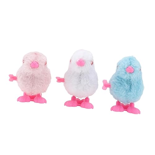 NUSITOU 3 Stücke Kaninchen Plüsch Puppen Kaninchen Spielzeug Wind-up Puppe Spielzeug Kaninchen Plüschtiere von NUSITOU