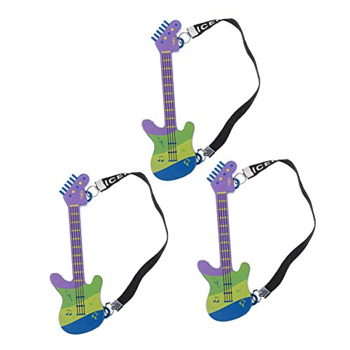 NUSITOU 3st Mini-Gitarre Miniatur-puppengitarre Miniatur-bassgitarre Mini-hausverzierung Elektrische Gitarre Spielzeug Gitarrenmodell Spielzeug Mini-Spielzeug Mini- Blue Plastik von NUSITOU