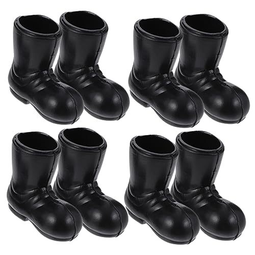 NUSITOU 4 Paar Mini Weihnachtsstiefel Mini Schuhstatuen Figuren Miniatur Weihnachtsmann Dekorationen Mini Weihnachtsmann Stiefel Weihnachtsmann Spielzeug Mini Weihnachtsmann von NUSITOU