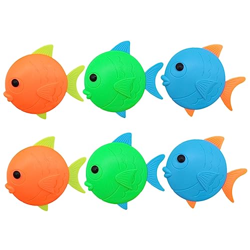 NUSITOU 6St Tauchendes Fischspielzeug Tauchbecken Tauchfisch Spielzeug Strandspielzeug Kinder badewannenspielzeug Pool Toys for Schwimmbadspielzeug Unterwasserspielzeug für Kinder von NUSITOU