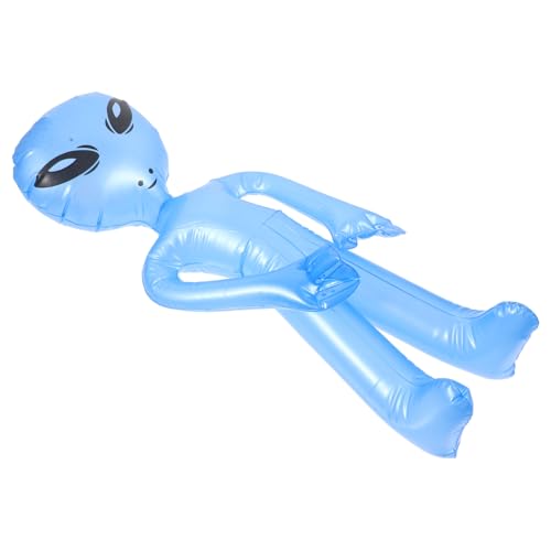 NUSITOU Alien-ballon Riesiger Aufgeblasener Außerirdischer Mini Alien-kostüm Neuheit Alien-spielzeug Gefälligkeiten Außerirdischer Ballon Aufblasbarer Außerirdischer Pvc Blue von NUSITOU