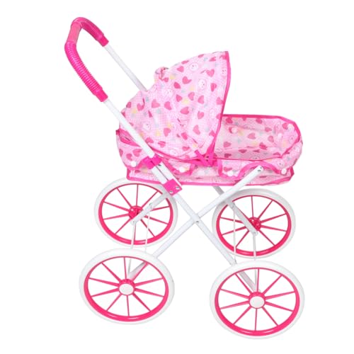 NUSITOU Babypuppen-Kinderwagen-Spielzeug, Faltbarer Kinderwagen Für Puppen, Babypuppen-Rollenspiel-kinderwagenwagen, Kleine Kinderwagenmodelle, Babypuppen-rollenspielwagen-Spielzeug von NUSITOU