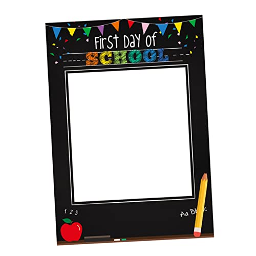 NUSITOU Back-to-School-fotorahmen Zurück Zur Schule Selfie-stütze Foto Rahmen Gadgets Für Kinder Schaumstoffplatte Basteln Back to School Partydekorationen Student Kleidung Papier Bilden von NUSITOU