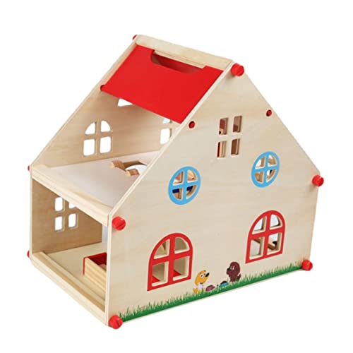 NUSITOU Mini Puppenhaus Für Tragbares Detailliertes Familienvilla Mit öbeln Rollenspielzeug Für Kreatives Und DIY Aktivitäten Perfekt Für ädchen Und Jungen von NUSITOU