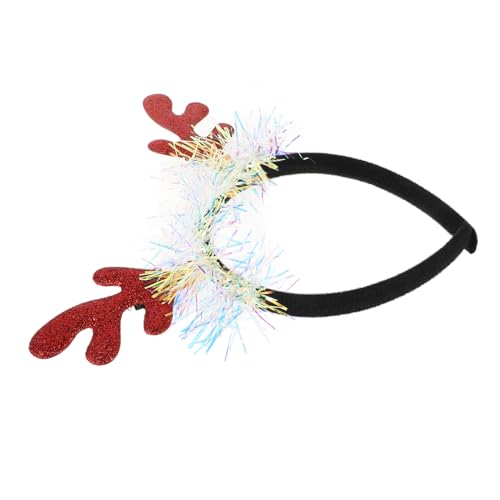 NUSITOU Geweih Stirnband Weihnachtsdekoration Weihnachts Haar Accessoires Weihnachts Stirnbänder Für Frauen Weihnachts Haarband Hirsch Stirnband Weihnachts Kopfschmuck Feiertags von NUSITOU