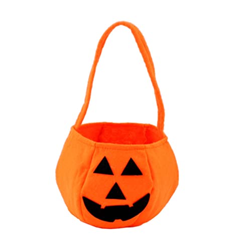 NUSITOU Halloween Kürbis Süßigkeiten Tasche Für Robuste Vliesstoff Tüte Mit Griff Ideal Für Halloween Partys Und Süßes Oder Saures Perfekte Größe Für Kleine Hände Vielseitig von NUSITOU