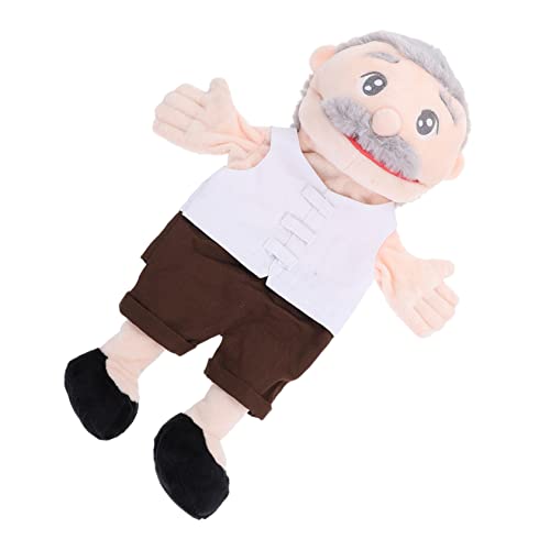 NUSITOU Handpuppe Kuscheltiere Für Kinder Kinderpuppen Marionette Geschichtenerzählpuppe Spielzeug Besetzung Figur Form Fingerpuppen Lehrstütze Cartoon-fingerpuppen Superweicher Stoff Weiß von NUSITOU