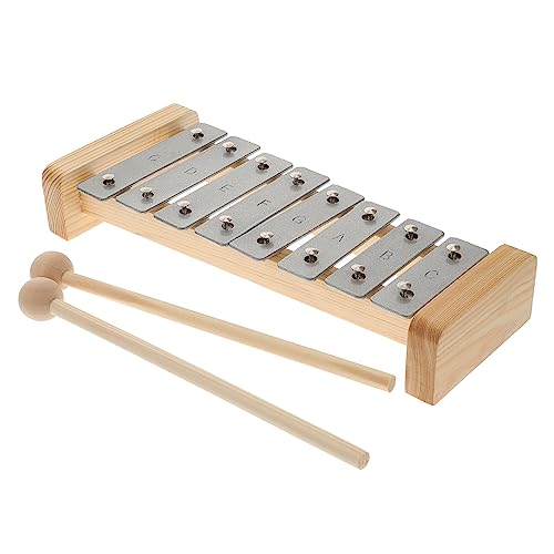 NUSITOU Holz Kinder Xylophon Schlaginstrument Für Pädagogisches Lernen Im Vorschulalter Buntes Musikinstrument Für Kinder Inklusive Schlägel Ideal Zur Früherziehung von NUSITOU