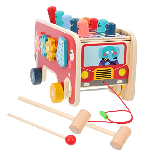 NUSITOU Baby Motorikspielzeug Holzhammer Schlagspielzeug Set Mit Xylophon Pädagogisches Lernspielzeug Für Hand Augen Koordination Perfektes Hammerspiel Für Kinder 1 Set Kinderspielzeug von NUSITOU