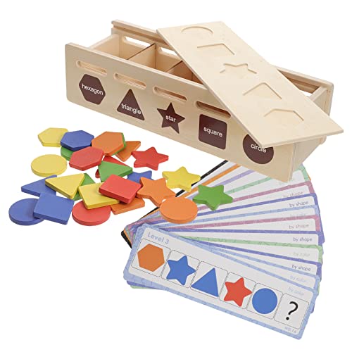 NUSITOU 1 Set Aus Sensorikspielzeug Holzformensortierer Zur Von Farben Und Formen Lernspielzeug Für Kleinkinder Zur Hand Augen Koordination Und Spielerischen Entwicklung von NUSITOU