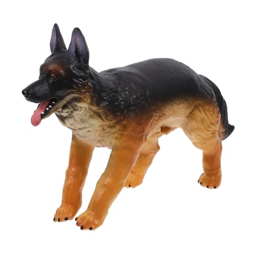 NUSITOU Toy Dog Hundestatue Simulierte Hundedekoration Strapazierfähiges Hundemodell Für Tischdeko Weiches Gummimaterial Ideales Für Hundeliebhaber Spielzeug Hunde von NUSITOU