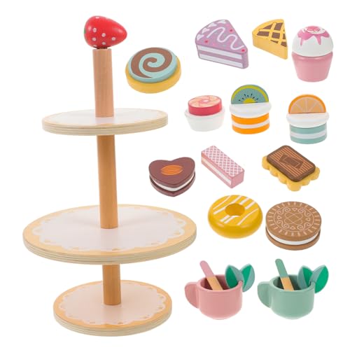 NUSITOU Kinder Kuchen Spielset Cupcake Spielzeug Simulationskuchen Rollenspiel Interaktives Essensspielzeug Partyset Puppenzubehör Cosplay Spaß 1 Set von NUSITOU