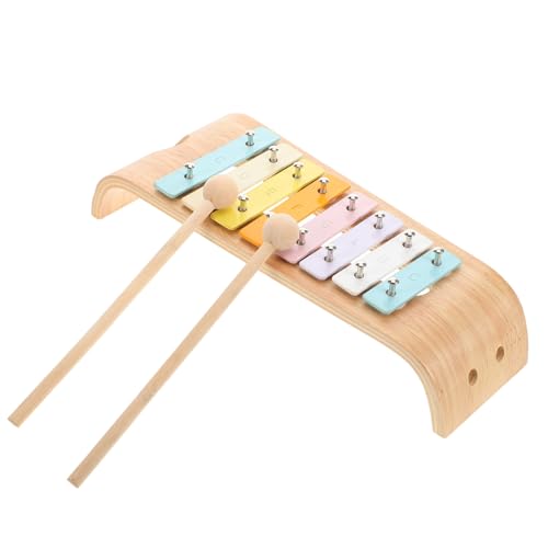 NUSITOU Xylophone for Kids 8-Note Montessori Educational Instrument Toddler Glockenspiel Toy von NUSITOU