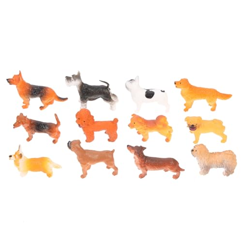 NUSITOU Kuchenornamente Hundefiguren Kinder Welpenfigur für Blumentopf Hundestatue Miniatur für Puppenhaus Hundespielzeug Hundeverzierung Lifelike Sandtisch Ornamente Tabletop Feengärten von NUSITOU