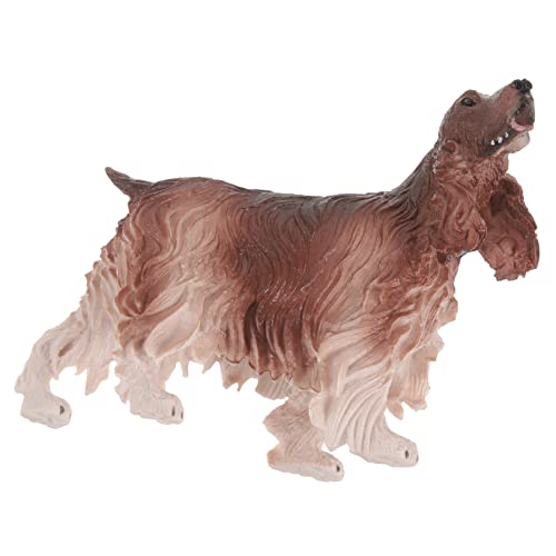 NUSITOU Kunststoff Hundefigur Cocker Spaniel Realistische Tierfigur Deko Und Denkspiel Für Hunde Ideal Für Trainer Und Für Tierliebhaber von NUSITOU