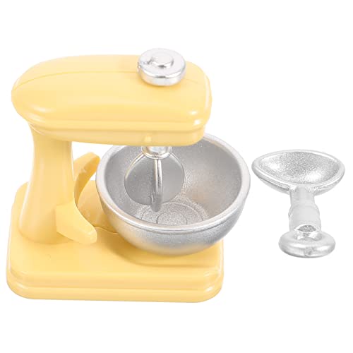 NUSITOU Mini Mixer Modell Miniatur Küchenmixer Für Puppenhäuser Weißer Blender Für Spielküchen Und Miniatur Szenen Perfekte Ergänzung Für Kochspielzeug Und Miniatur Zubehör von NUSITOU