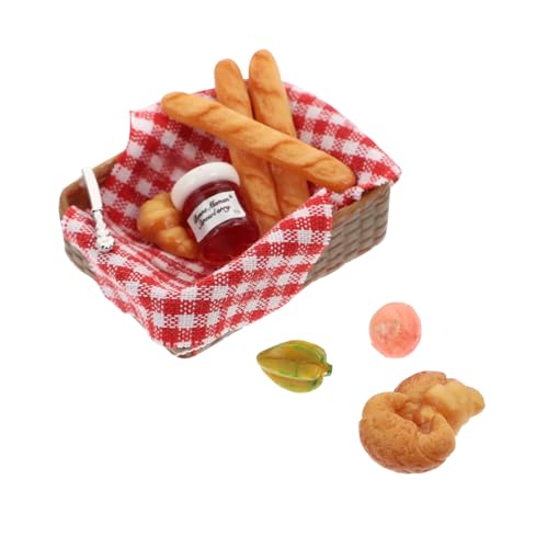 NUSITOU Miniatur Brotkorb Für Puppenhaus DIY Dekoration Für Mini Zubehör Und Szene Gestaltung Mini Bread Basket Adornment Ideal Für Kreative Spielideen von NUSITOU