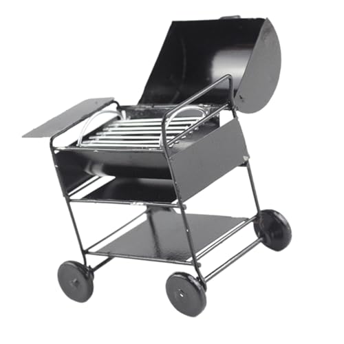 NUSITOU Miniatur Grill Für Puppenhaus Mini Grillset Grillzubehör Mini Kochwerkzeug Für Den Außenbereich Puppenhaus Spielzeuggrill 1 Stück von NUSITOU