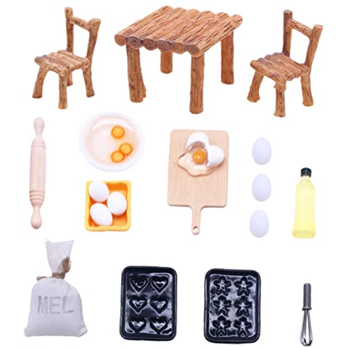 NUSITOU Miniatur Holz Möbelverzierungen Für Puppenhäuser 1 Satz Miniatur Stuhlmodelle Und Lebensmittelspielzeug Perfekte Dekoration Für Kreatives Spiel Und Puppenzubehör von NUSITOU