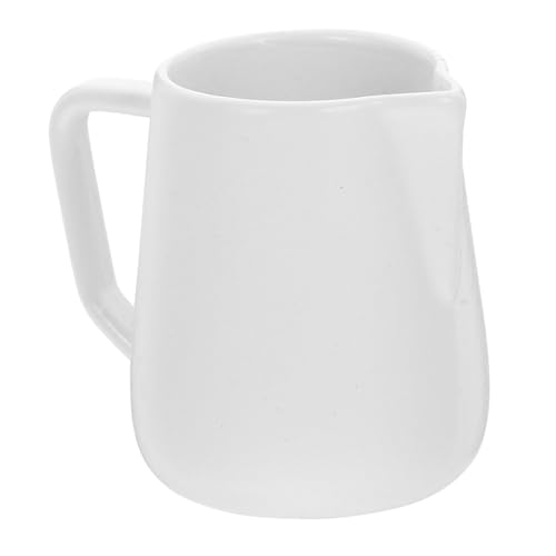 NUSITOU Espresso Becher Milchaufschäumer Krug Und Kaffeetasse Set Ideal Für Puppenhäuser Mini Zubehör Weißes Design Perfekte Dekoration Für Modelle Und Sammlungen von NUSITOU