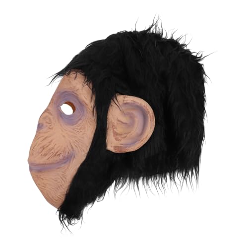 NUSITOU Orang-Utan-Maske Affenkopfmaske Vollkopfmaske Gorilla-Cosplay-Maske Gorilla-Maske halloween maske realistische maske Tiermaske Halloweenkostüm Maske für Festival Maske für Karneval von NUSITOU