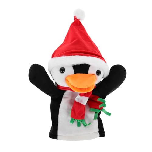 NUSITOU Pinguin Handpuppe Spielzeug Spielzeug Niedliche Plüschhandtiere Handpuppe Waldtier Handpuppen Weihnachtshandpuppen Niedliche Handpuppen Tiercharakterpuppen Stoff von NUSITOU