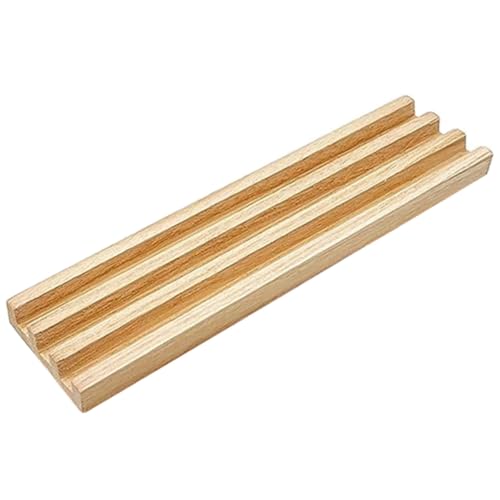 NUSITOU Professioneller Dominoständer Aus Holz Hochwertiger Dominohalter Für Dominosteine Holz Dominotablett Spielständer Für Domino Games 4er Set von NUSITOU