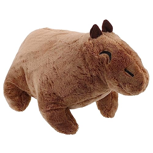 NUSITOU Realistisches Capybara Plüschtier Niedliches Weiches Kuscheltier in Perfekt Als Für Kinder Und Erwachsene 30 cm von NUSITOU