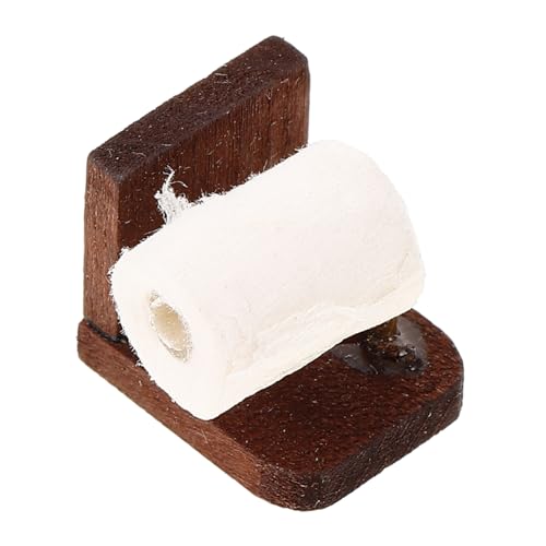 NUSITOU Rollen Mini-rollpapier Miniatur-szenenmodell Miniatur-badezimmeraccessoire Mini-toilettenpapier Puppenhaus-badezimmerdekoration Miniatur-papierhandtuch Miniaturspielzeug Metall von NUSITOU