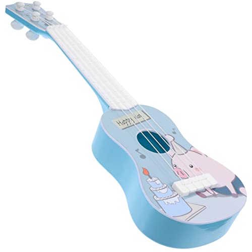 NUSITOU Ukulele Spielzeuggitarre Gitarrenspielzeug Für Kinder Musikspielzeug Für Kindergitarre Musikalisches Spielzeug Musikalisches Lernspielzeug Für Kinder Kindergitarrenmodell Plastik von NUSITOU