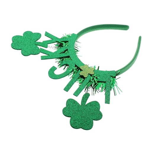 NUSITOU Vierblättriger Kopfschmuck St Patrick'S Day Hüte St Patrick'S Day Stirnband Frauen St Patrick'S Day Kostüm St Patricks Day St Patricks Day Accessoires Saint Patricks Flanell von NUSITOU