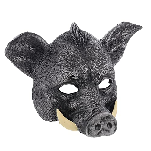 NUSITOU Wildschwein-Maske Halloween-Requisiten Abschlussball-Foto-Requisiten Halloween-Maske Für Party Wildschwein-Design Pu-Tiere Maske Tier-Design-Maske Party-Maske von NUSITOU