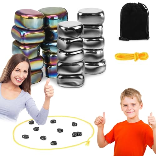 20 Stück Magnetisches Schachspiel Steine Multifunktional Hämatit Magnete Magnet Spiel Tragbares Schachbrett Magnet Schach Magnetic Chess Game Magnetic Schachspiel für Zuhause Büro Reise Party Camping von NUUOTP