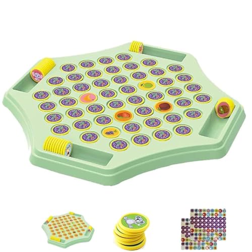 NUVRF Two-Player Animal Flip Chess, Animal-Memory Game Board, Flip Schach Memoryspiel, Tier und Obst Brettspiel, Montessori Spielzeug, Strategiespielzeug für 2–4 Spieler von NUVRF