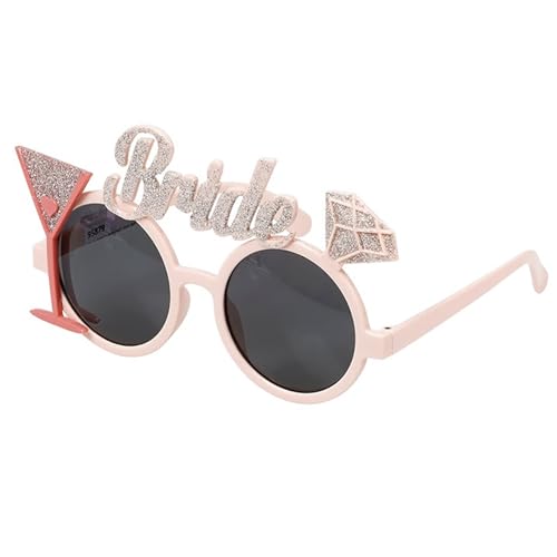 NVOQILIN Bride to Be Brille Junggesellinnenabschied Sonnenbrille Brautdusche Zubehör Hochzeit Dusche Dekorationen von NVOQILIN