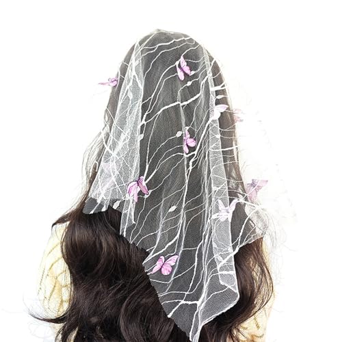 NVOQILIN Fee Schmetterling Fascinator für Cosplay Party Hochzeit Festivals Braut Schmetterling Stirnbänder Fee Kopfbedeckung Hochzeit von NVOQILIN