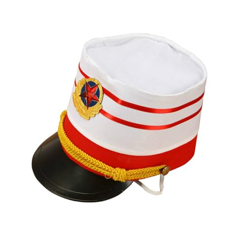 NVOQILIN Majorette Hats Drummer Halloween Kostüm für Maskeraden Party Rollenspiel Elegant Dress Up Mottoparty Majorette von NVOQILIN