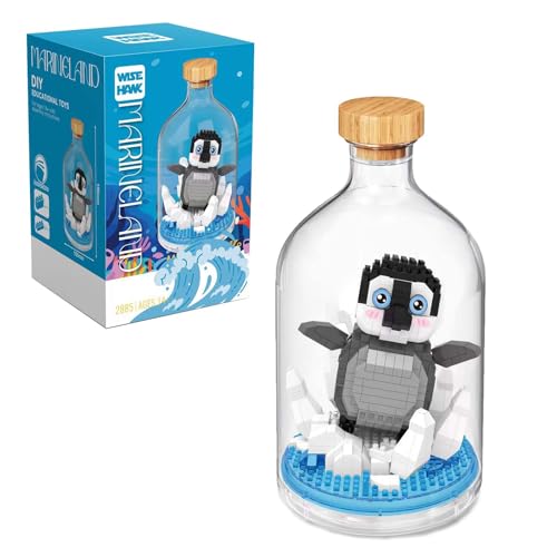 NVOSIYU Pinguine Mini Bausteine, Kreatives Bauspielzeug mit Meerestieren Figuren für Erwachsene, Home Deko, Klemmbausteine Tiere Set Geschenk für Frauen, Männer von NVOSIYU