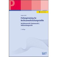 Prüfungstraining Fachkunde für Rechtsanwaltsfachangestellte von Nwb Verlag