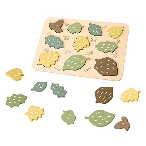 Holzblatt-Puzzles, Bunte Form, pädagogisch for Kinder von NYCBZ