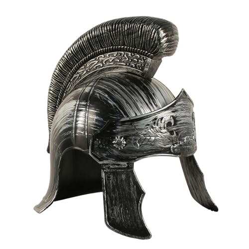 Karnevalskostüme Römischer Helm Antike Cosplay Mittelalter Hut Punk Helm Antike Europäische Soldaten Rollenspiel Helm Gladiatoren Helm Erwachsene Gladiatoren Helm Gladiatoren Helm Erwachsene Männer von NYCEMAKEUP