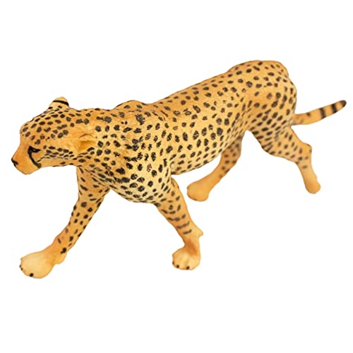 NYNDJZI Simulation Leopard Gepard Dekoration Geparden Statue Dekoration Wildtiere Realistische Tiere Wildtierspielzeug Jungen Kinderspielzeug Pferdespielzeug Kunststoff Kinderzubehör Solide/690 von NYNDJZI