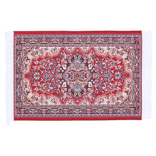 DOLL House Woven Rug Exquisite Miniatur TEPICH Dekoration ZUBEHÖR FÜR Schlafzimmer Wohnzimmer (Ai Meng) von NYSUZHOUJI