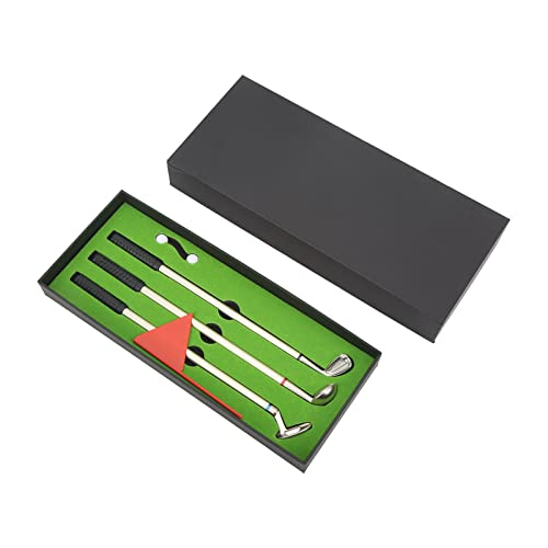 NYSUZHOUJI Golf Pen Soenirs Set Mini Golf Kugelschreiber Flagge Aufbewahrungsbox Golfer Fans von NYSUZHOUJI