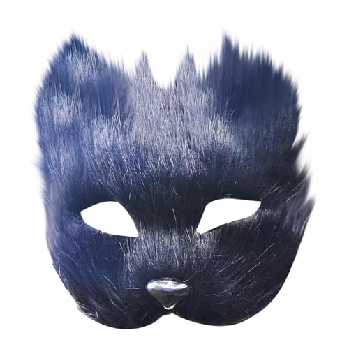 NZDFH Halloween Masken, Masken für Maskerade Partys, Halbes Gesicht Requisiten für Männer und Frauen Gesichtsmasken, Halloween Fuchs-Simulationsmaske von NZDFH