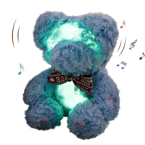 NZDFH Leuchtender Teddybär mit Aufnahmefunktion Personalisierte Geschenke Sprechendes Kuscheltier Teddybär Klein Geschenke für Frauen Lustige Geschenke Geschenke für Mädchen Pärchen Geschenke von NZDFH